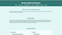 create a professional mental health and wellness website