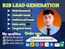 do b2b lead generation with prospect email list and linkedin research