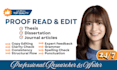 expertly proofread and edit your thesis and dissertation