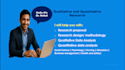 do professional qualitative, quantitative research methods and analysis