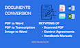 accurately convert PDF to editable word or excel documents