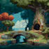 draw pixel art scene and background for your game