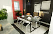 renovate 3d dining area,kitchen spaces,enscape render,furniture layout,interior