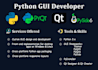 create guis using python with pyqt5, pyqt6 and tkinter