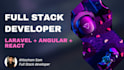 develop a website using angular, react, and laravel