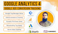 setup ga4 ecommerce tracking, google tag manager for conversion tracking