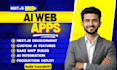 develop nextjs ai saas mvp, ai web app as full stack developer