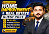 do home improvement and real estate guest post SEO backlinks
