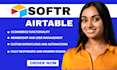 design client portal job portal using softr airtable