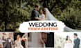 professional edit cinematic wedding videos, teasers, and highlights