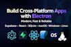 build a desktop application with modern style using electron