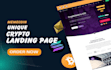 create crypto memecoin landing page meme coin website design and development