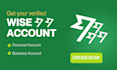 create personal wise account within 24 hours with your name
