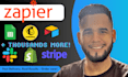 setup zapier, make integrations with crms, webhooks, apis
