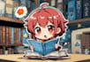 illustrate comic amine book chibi manga  mascot logo