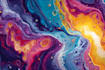 create digital oil abstract art