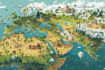 map illustration fantasy map design map maker vector map cartography city map