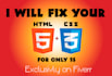 fix html, css, responsive issue