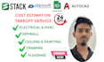 do electrical hvac cost estimate planswift or stack takeoff