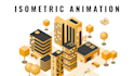 create custom isometric 2d animation explainer video for web and app mp4 lottie
