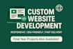 website development as full stack web developer, front end, backend developer