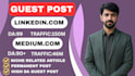 write and publish guest posts articles or interview on linkdin and medium,com