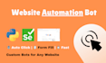 automate browser tasks, form filling, and clicks using python or js