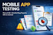 manually test your mobile app and report bugs