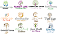 do unique wellness, coaching, counselling, health clinic and medical logo