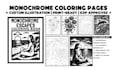 create custom monochrome coloring pages for amazon KDP
