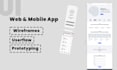 do UX wireframe mockup design and user flow for mobile and website