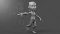 turn 2d sketch to 3d character model, custom toys full body render, stl printing