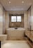 design and 3d render a stylish and functional bathroom