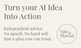 turn your ai idea into action