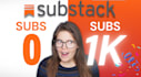 do organic substack promotion, sub stack page link and bring subs