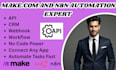 setup make com automation, make expert, make com, api integration, made com, n8n