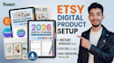etsy digital product listing setup instant download and etsy seo