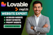 build lovable ai website fix replit webapp bolt new saas fix v0 ai app supabase