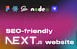 build a responsive and SEO friendly custom fullstack website