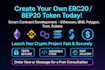 create erc20 smart contract deploy erc20 token ethereum
