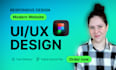 figma website design, website UI UX design, UI UX app design