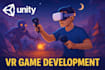 do vr game development for you in unity
