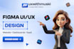 design modern UI UX for website using figma