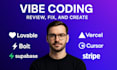 build, fix and debug your vibe coded app website replit, lovable, bolt, base44