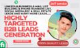 data entry b2b lead generation linkedin lead generation