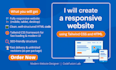 create a responsive website using tailwind CSS and HTML