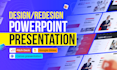 do powerpoint design, template, investor pitch deck, canva presentation design