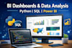 analyze your data using python, sql, excel, and power bi