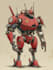 draw mecha robot character sheet design