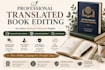 proofread and edit your translated manuscript